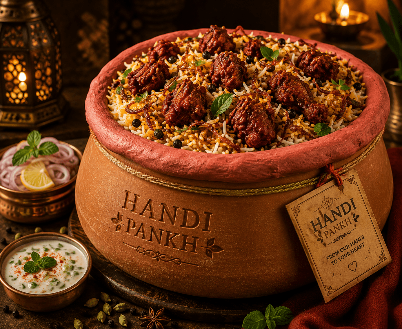 Chicken 65 Hyderabadi Biryani