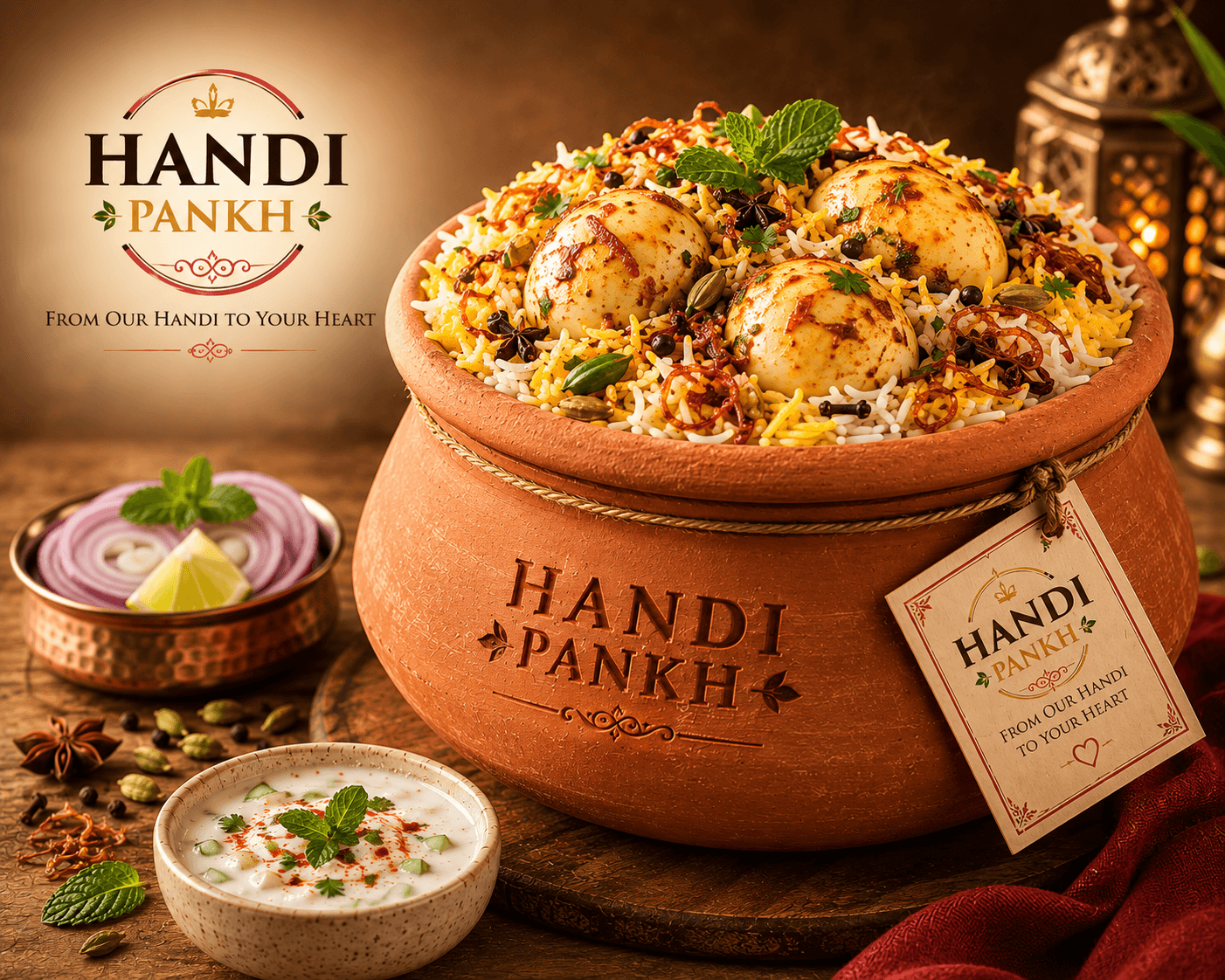 Egg Hyderabadi Biryani